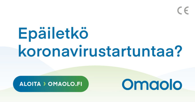 OmaOlo-palvelun tunnuskuva: Epäiletkö koronavirustartuntaa?