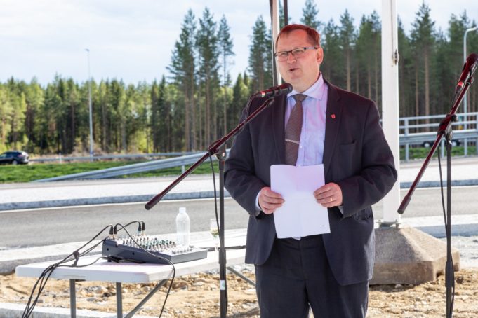 Lamminrahkan eritasoliittymän avajaiset, kaupunginjohtja Oskari Auvisen puhe