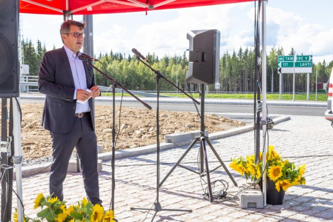 Lamminrahkan eritasoliittymän avajaiset, Tampereen kaupunkiympäristön palvelualueen johtaja Mikko Nurmisen puheenvuoro.