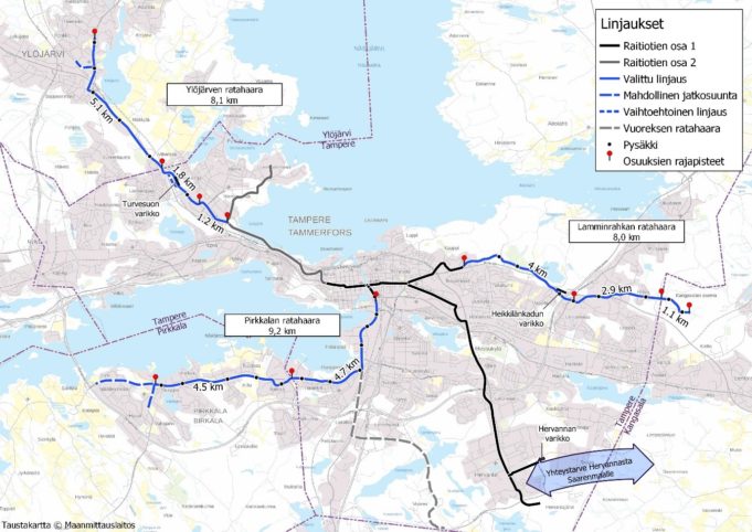 Yleissuunnitelman linjaukset ja mahdolliset jatkosuunnat