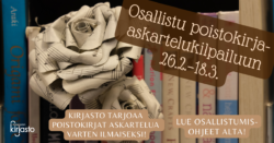 poistokirja-askartelukilpailu