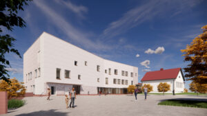 Ruutanan koulu ulkokuva Arkkitehdit von Boehm - Renell Oy