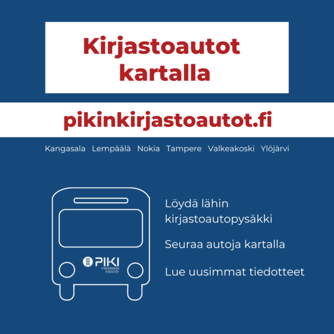 Kirjastoautojen reittipalvelu pikinkirjastoautot.fi