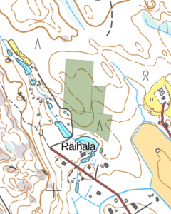 Kulonmaantie-Perähaantie työmaa-alueet kartalla