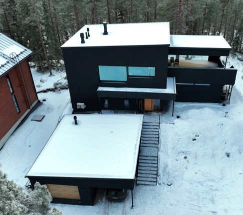 valokuva palkitusta omakotitalosta