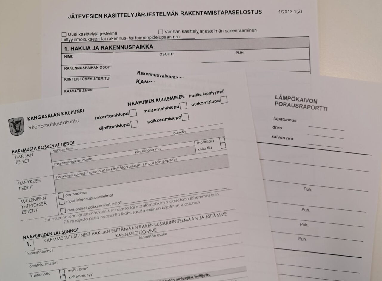 Ohjeita ja lomakkeita