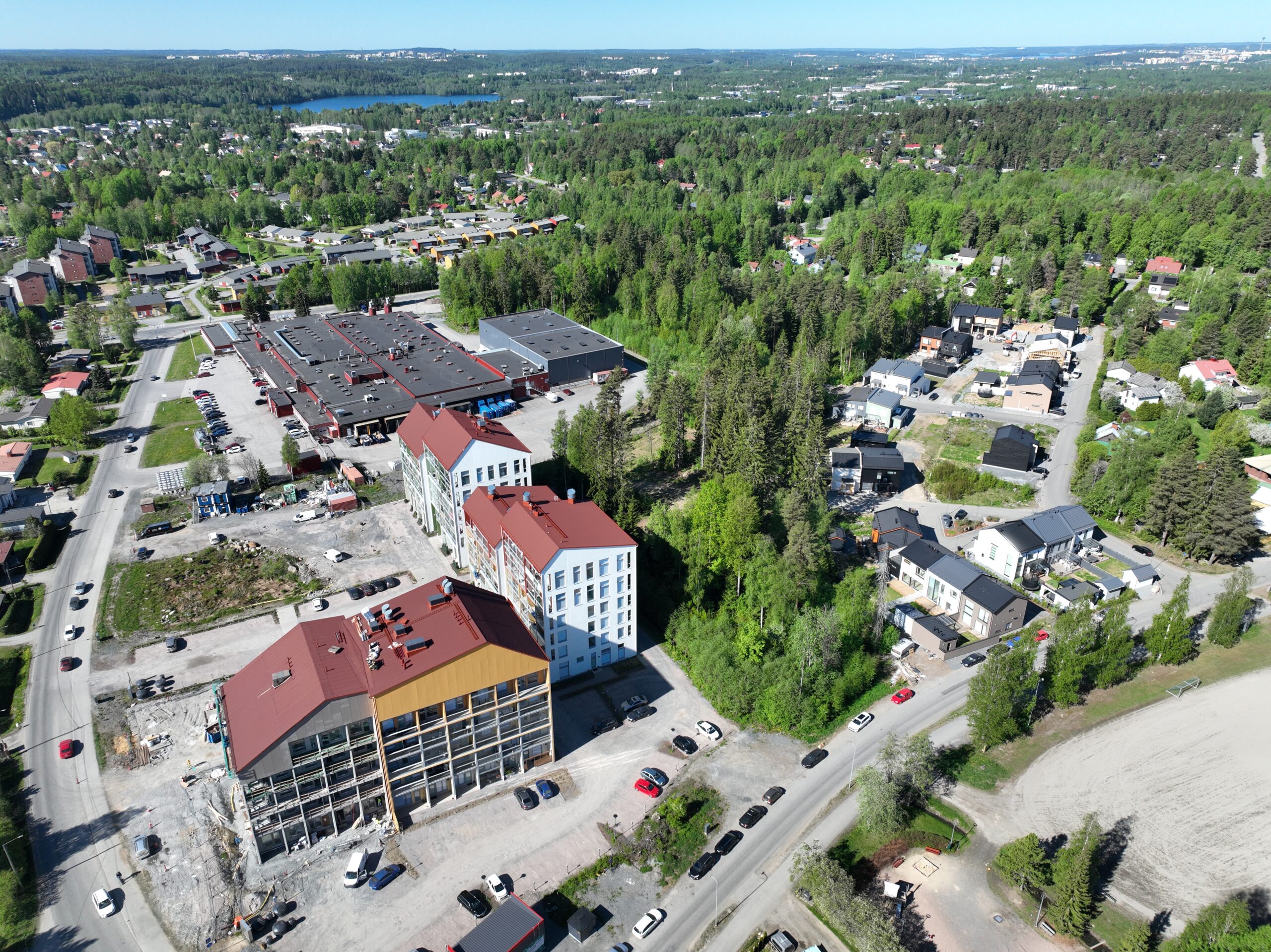 kuva lemetyn kaupunginosasta ylhäältäpäin