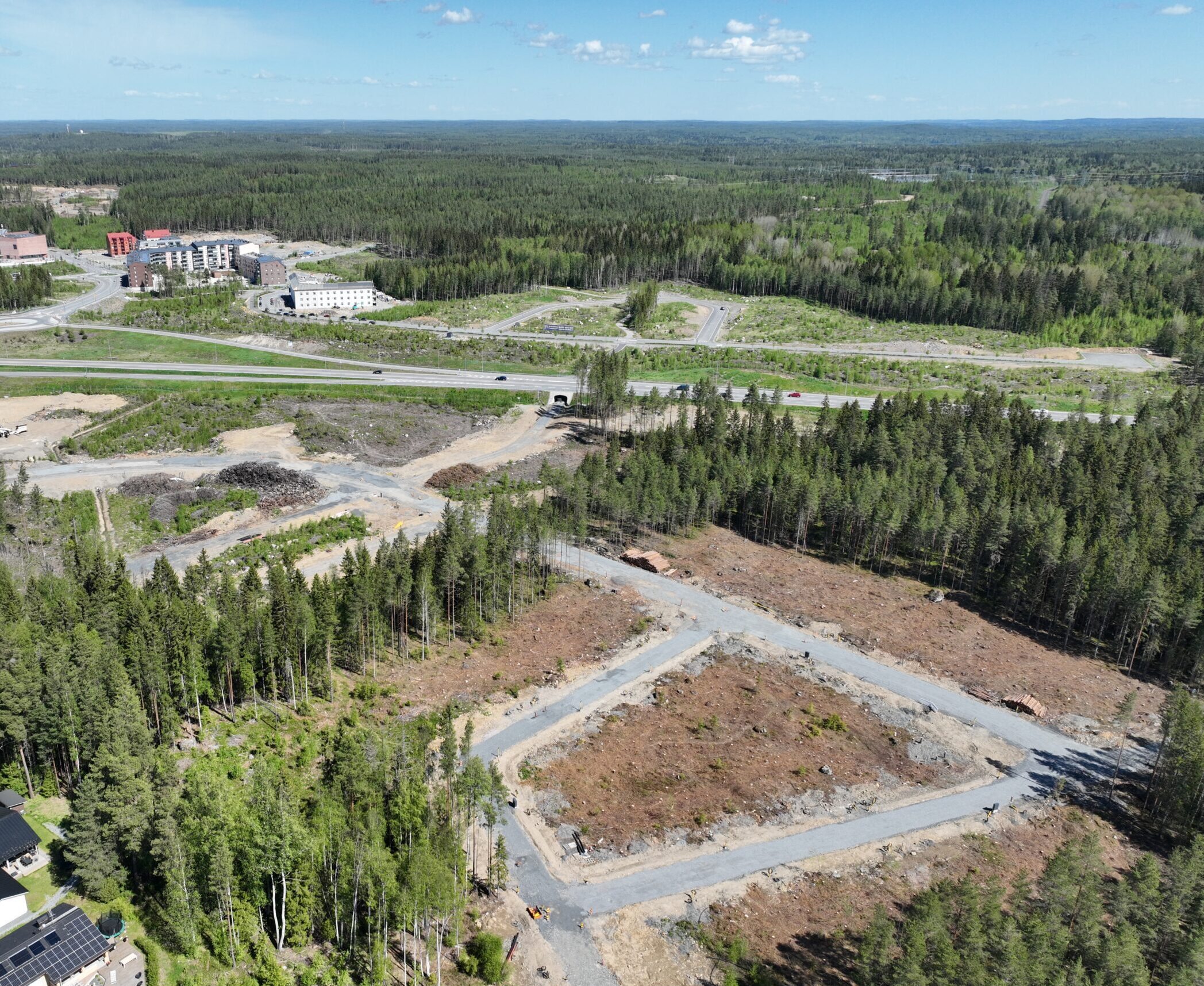 Ilmakuva Lemetyn AO-tonteista 2025