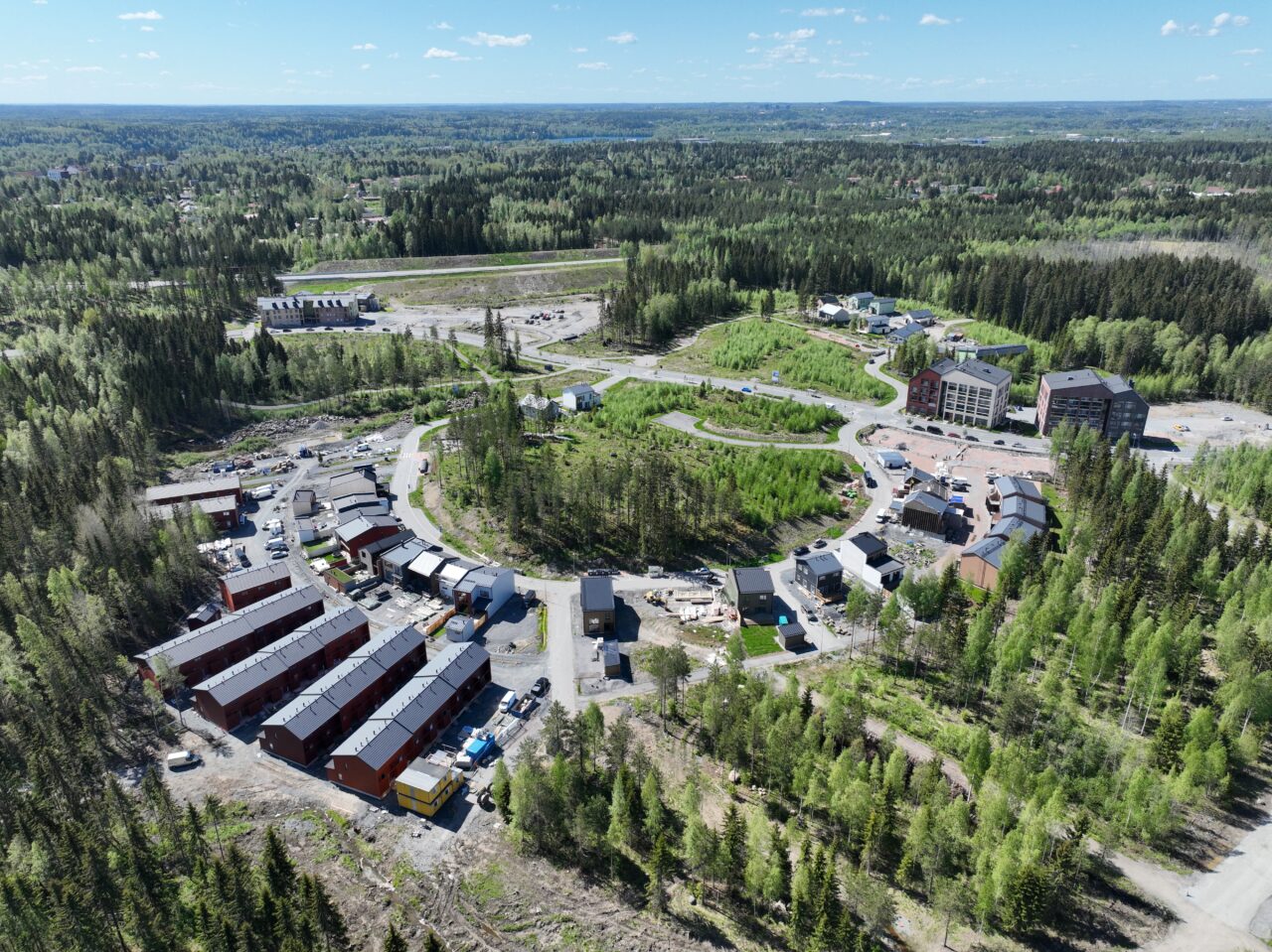 Ilmakuva Lamminrahkan Haltijankaarelta