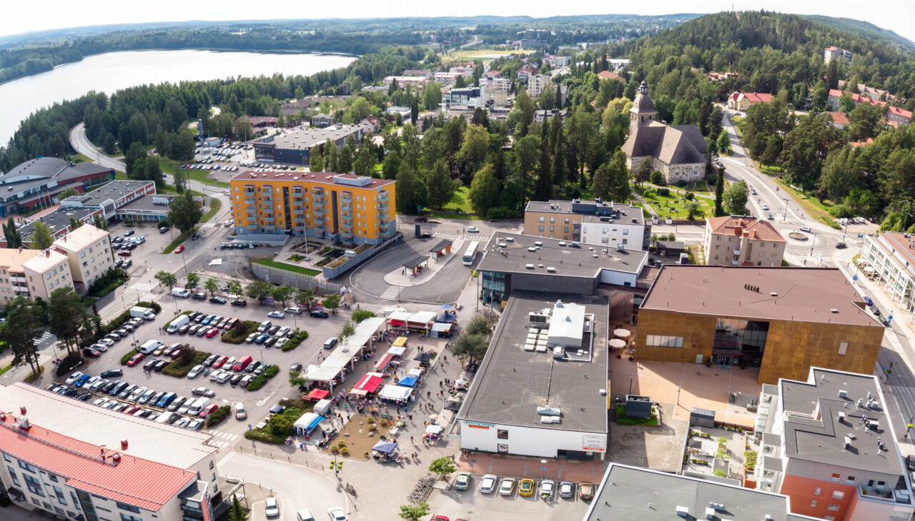 kaupungin keskusta-alue